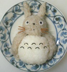 簡単★トトロおにぎり(キャラ弁)