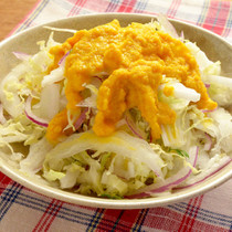 にんじんドレッシングの白菜サラダ