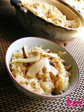 土鍋でご飯♪松茸ご飯
