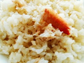 カニピラフ風炊き込みご飯⭐鍋で炊く旨さ