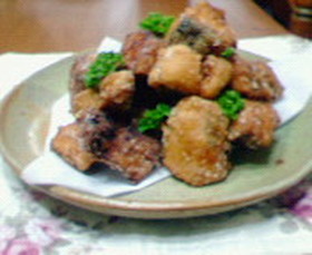 しゃけ ざんぎ (しゃけの竜田揚げ)