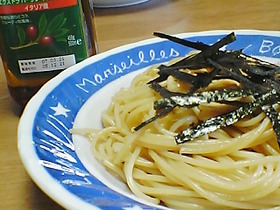 醤油のシンプルスパゲッティー