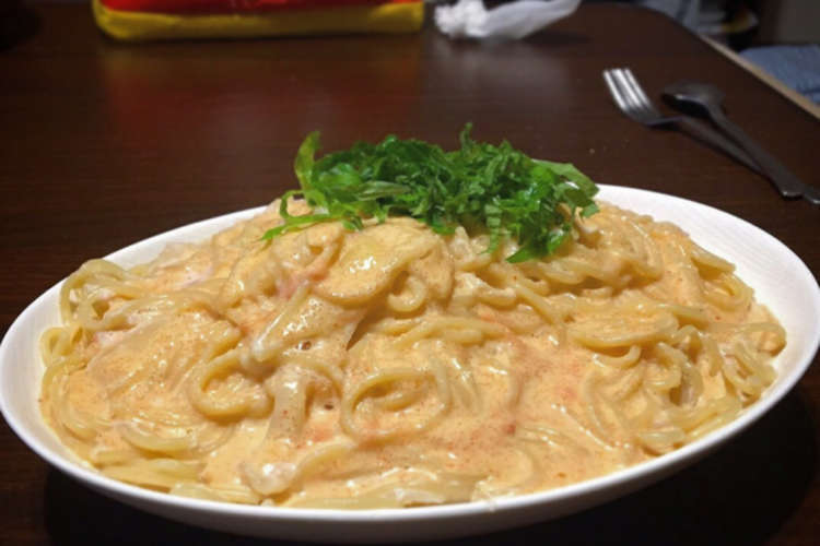 牛乳で出来る簡単 たらこクリームパスタ レシピ 作り方 By クックmana クックパッド