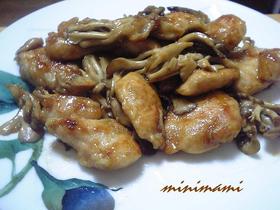 鶏胸肉とキノコのこってり甘辛炒め