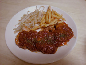 たっぷりソースで♬ポークチャップ☆彡
