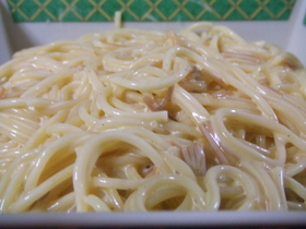 簡単なめたけスパサラダ