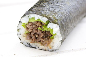 焼肉恵方巻き、太巻き