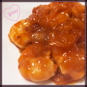 子供ちゃんもパクパク食べれるエビチリ♡