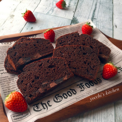 バレンタイン♡簡単濃厚チョコレートケーキの写真