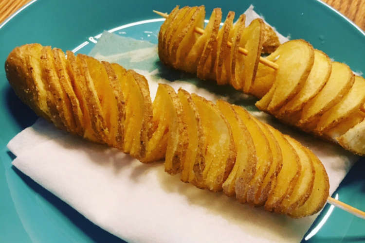 春休みおやつにトルネードポテト レシピ 作り方 By もぐもぐ食堂 クックパッド 簡単おいしいみんなのレシピが363万品