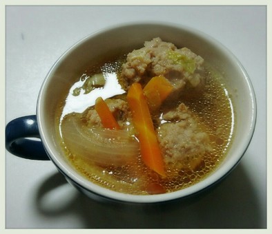 温まる～豚挽き肉団子スープの写真