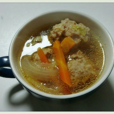 温まる～豚挽き肉団子スープ