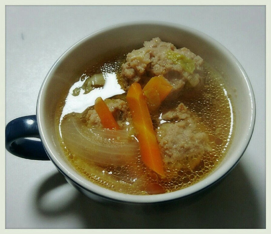 温まる～豚挽き肉団子スープの画像
