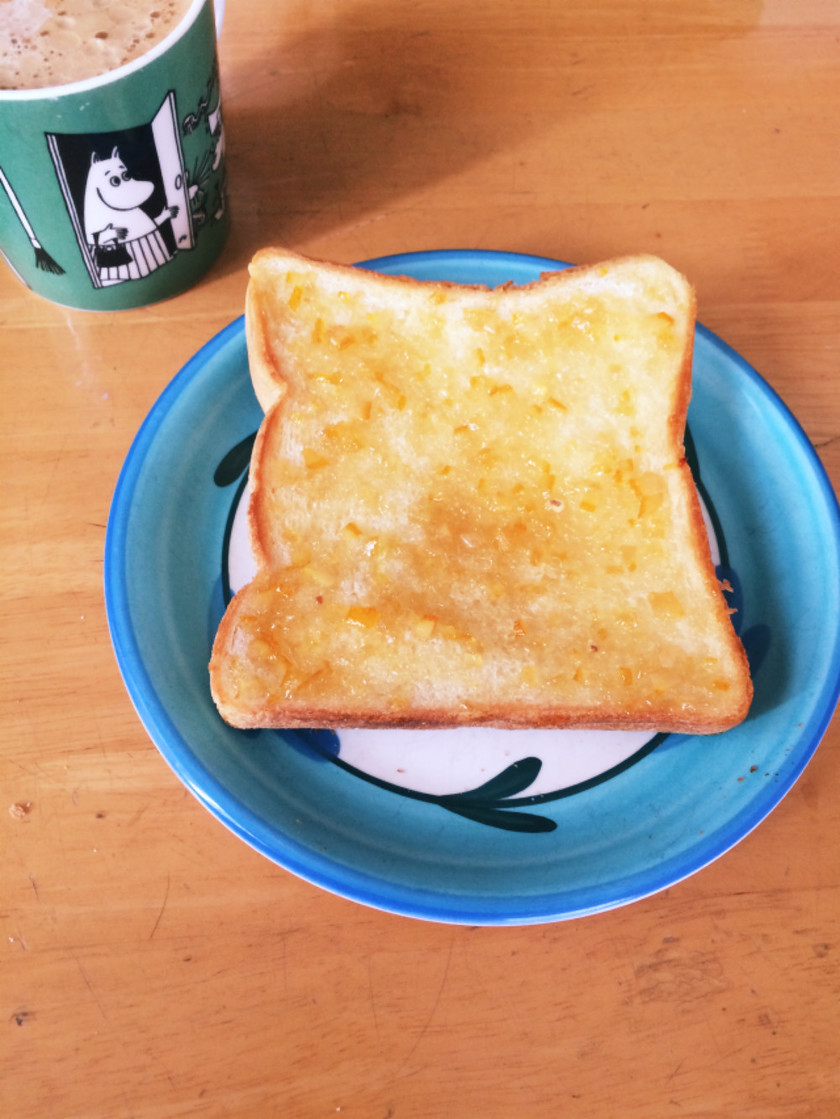 ジャムバタートースト！簡単！朝食！