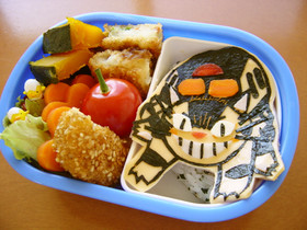 ネコバス弁当(キャラ弁)