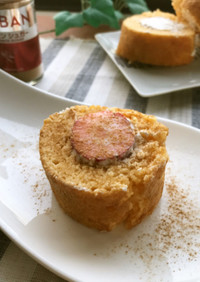 シナモン香る✿簡単ロールケーキ
