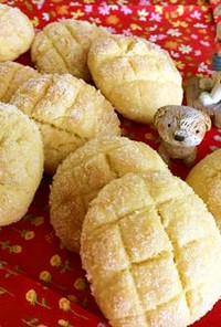 ミニサイズ★メロンパン風クッキー