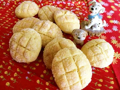 ミニサイズ★メロンパン風クッキーの写真