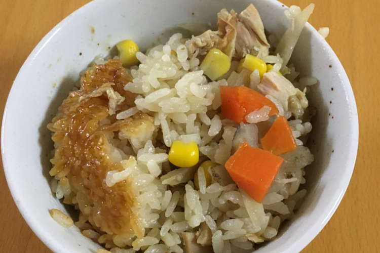 コストコロティサリーチキンで炊き込みご飯 レシピ 作り方 By 一文字家族 クックパッド