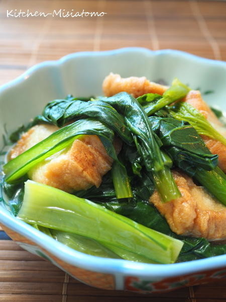 仙台麩と小松菜の煮浸しの画像