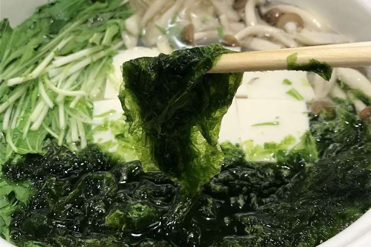 簡単旨い 乾燥あおさでしゃぶしゃぶ豆腐鍋 レシピ 作り方 By ウミダスジャパン クックパッド