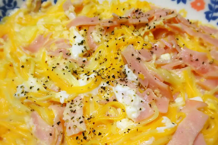 お箸で食べるそうめんカルボナーラ レシピ 作り方 By あゃぶぅ クックパッド 簡単おいしいみんなのレシピが367万品