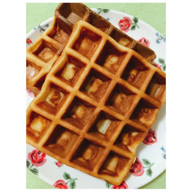 少ない材料で!ふわふわワッフル