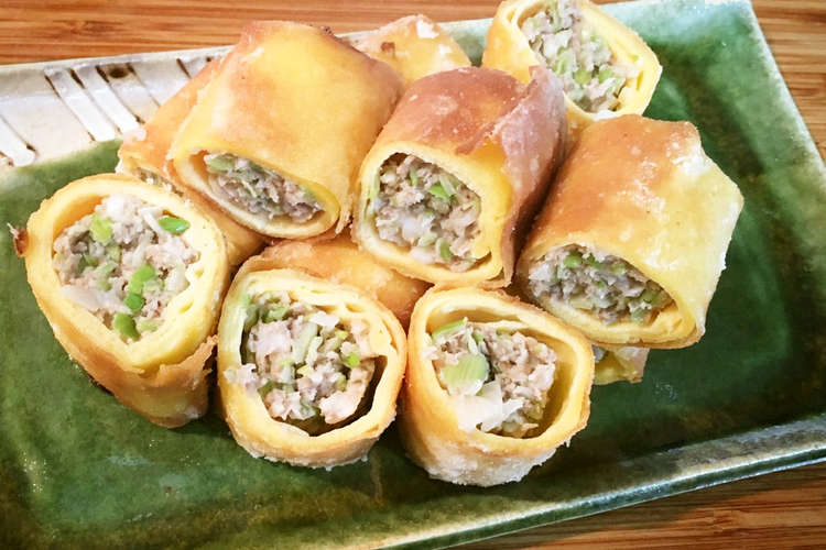 冷めても美味しい 薄焼き卵の春巻き レシピ 作り方 By ゆこごはん クックパッド