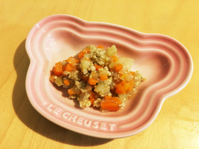 鶏挽肉と野菜の味噌炒め煮★離乳食後期