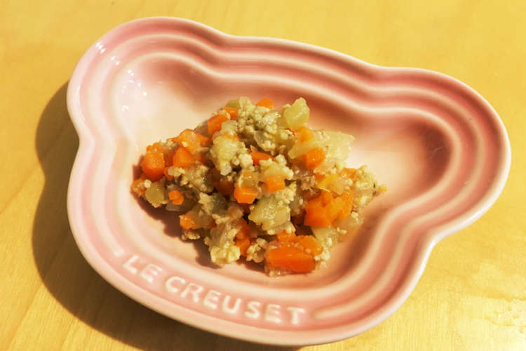 鶏挽肉と野菜の味噌炒め煮 離乳食後期 レシピ 作り方 By Pupu クックパッド 簡単おいしいみんなのレシピが360万品