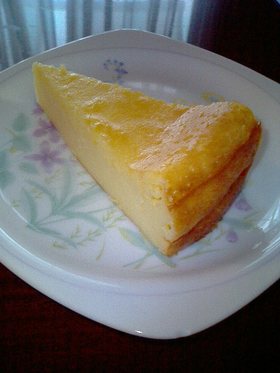 混ぜて焼くだけ簡単チーズケーキ