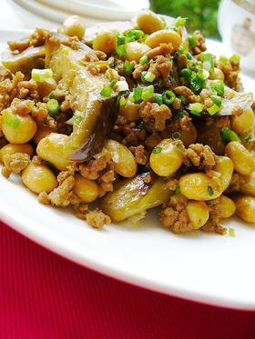 麻婆大豆茄子