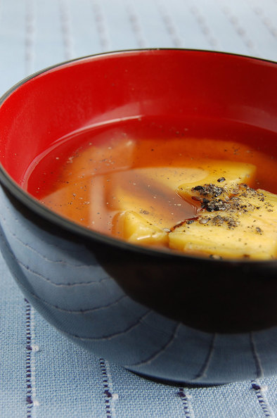 石焼き芋のお味噌汁の写真