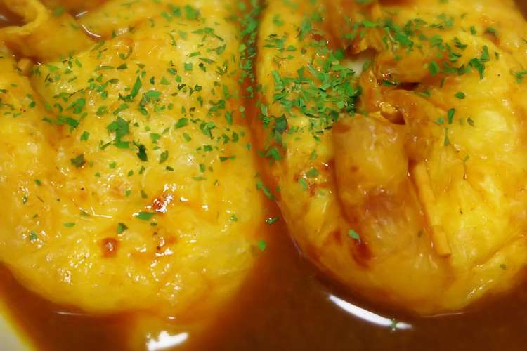 もちチーズ巾着 カレー煮込み レシピ 作り方 By あゃぶぅ クックパッド 簡単おいしいみんなのレシピが349万品