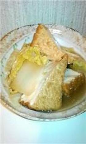 白菜と厚揚げの煮物