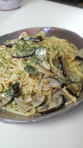 エスニック☆カレー風味のナス挽きパスタ