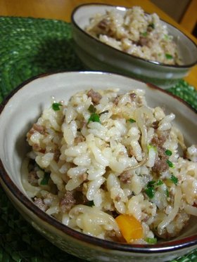 炊き込みご飯~韓国風(?)焼肉味~