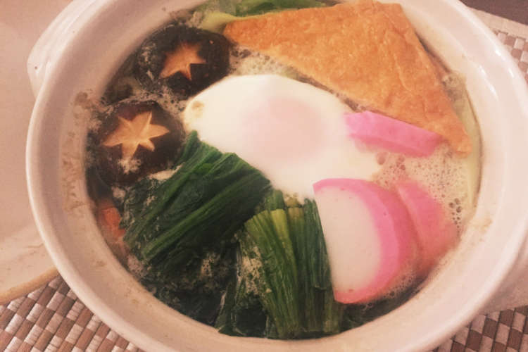 風邪のときも 簡単鍋焼きうどん レシピ 作り方 By ぐう たらママ クックパッド