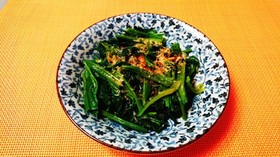 ポン酢風味のほうれん草おひたし