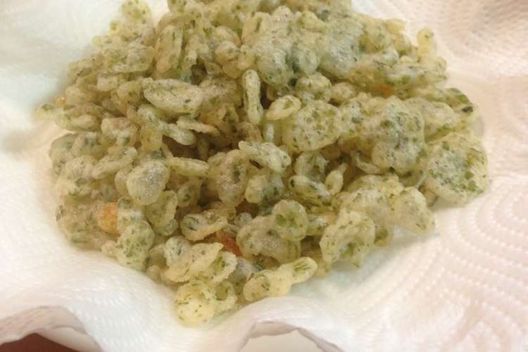 青海苔入り天かす 揚げ玉 レシピ 作り方 By ゆすひと クックパッド