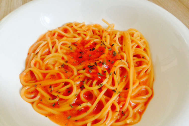 もっと簡単 粉末スープde トマトパスタ レシピ 作り方 By Yukaringo8 クックパッド