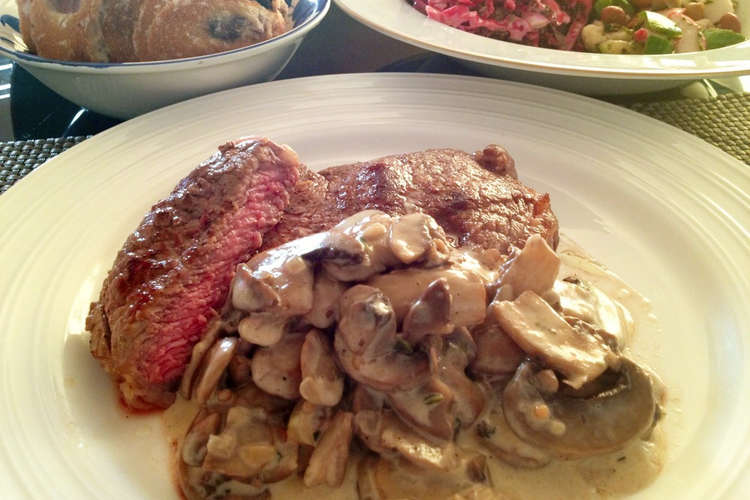 ステーキに簡単豪華マッシュルームソース レシピ 作り方 By コアラのキッチン クックパッド