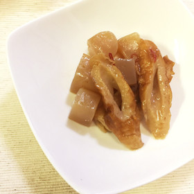 簡単♡こんにゃくとちくわの甘辛煮