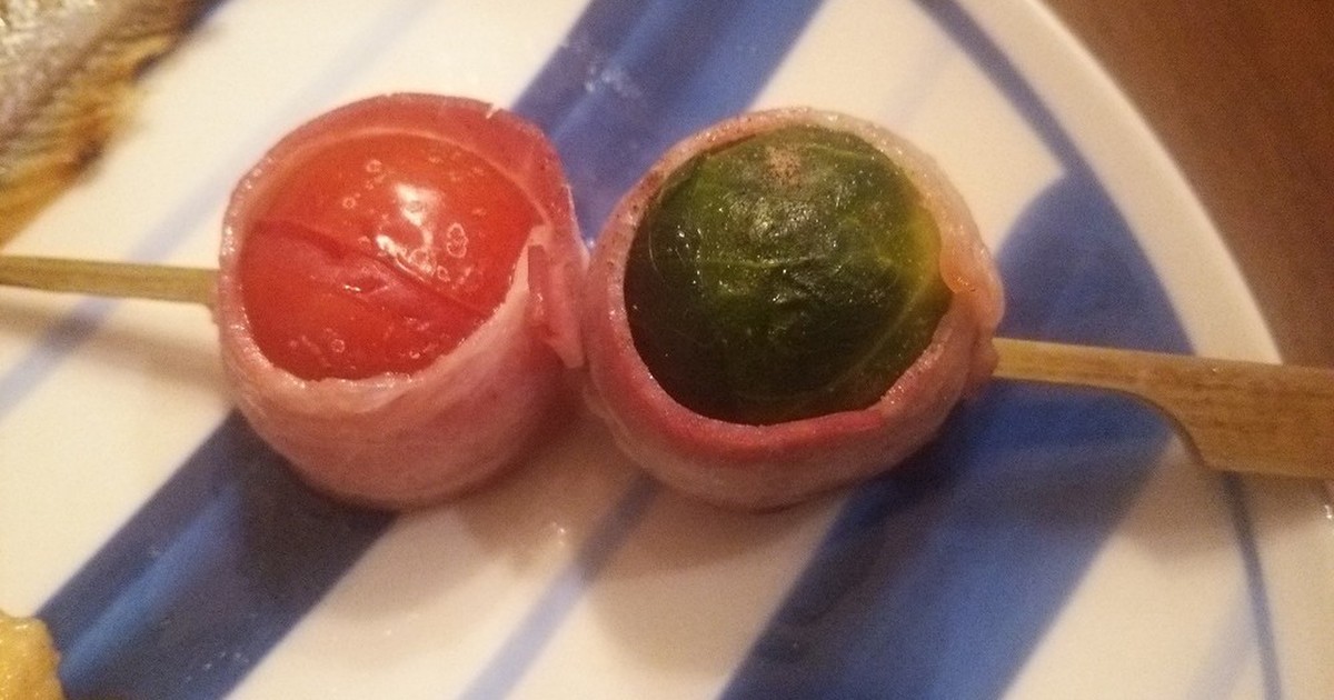 芽キャベツとミニトマトのベーコン巻き レシピ 作り方 By とんかつだいすき クックパッド 簡単おいしいみんなのレシピが349万品