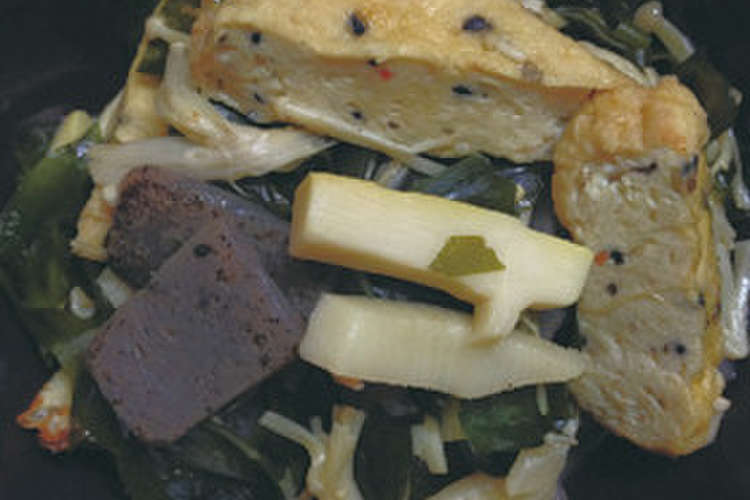 がんも蒟蒻えのき筍わかめのあっさり煮 レシピ 作り方 By はぎかみ クックパッド 簡単おいしいみんなのレシピが376万品