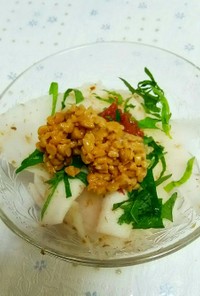 大根と納豆の和風健康サラダ