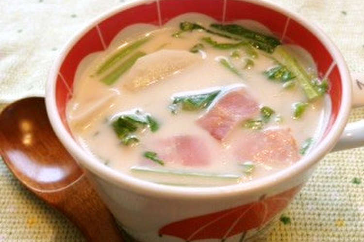 ベジ レンジで簡単 かぶのミルクスープ レシピ 作り方 By 東京あだち食堂 クックパッド 簡単おいしいみんなのレシピが375万品