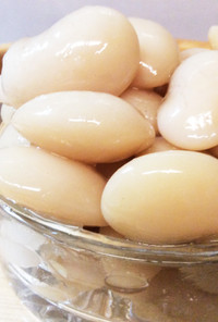 ホッコリ…白い花豆煮