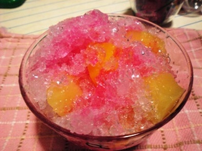 フルーツかき氷の写真