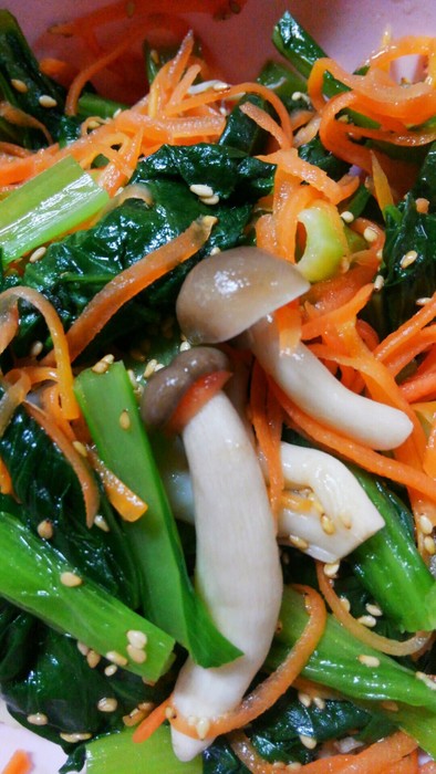 簡単小松菜のナムルの写真